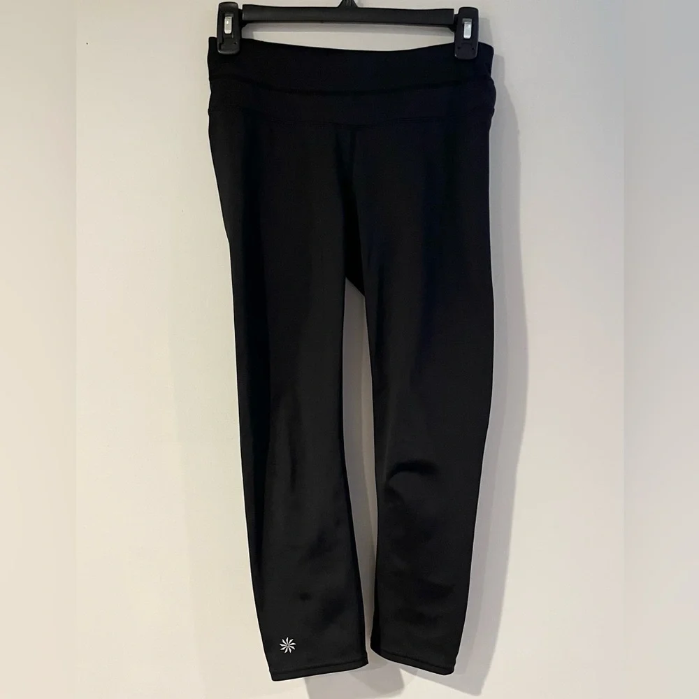 Athleta Cropped Leggings Black Size XS - Picture 1 of 5
